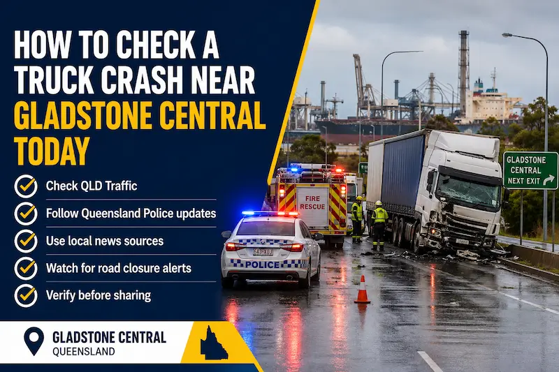 how to check a truck crash near gladstone central todayhow to check a truck crash near gladstone central today