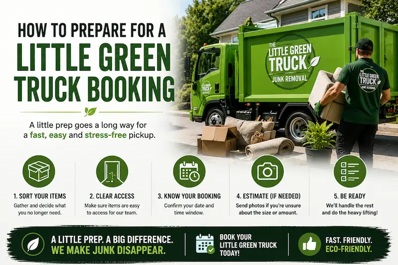 how to prepare for a little green truck booking