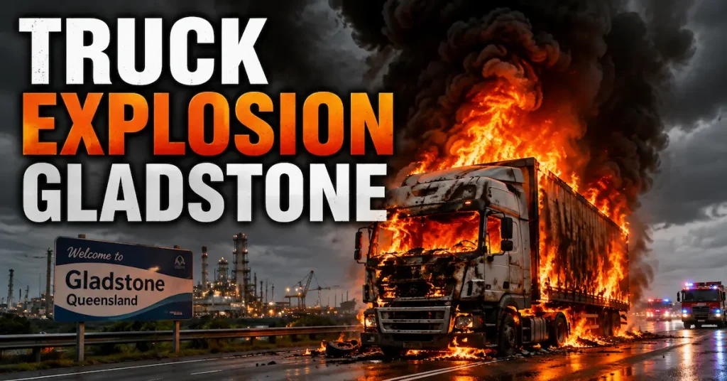 truck explosion gladstone