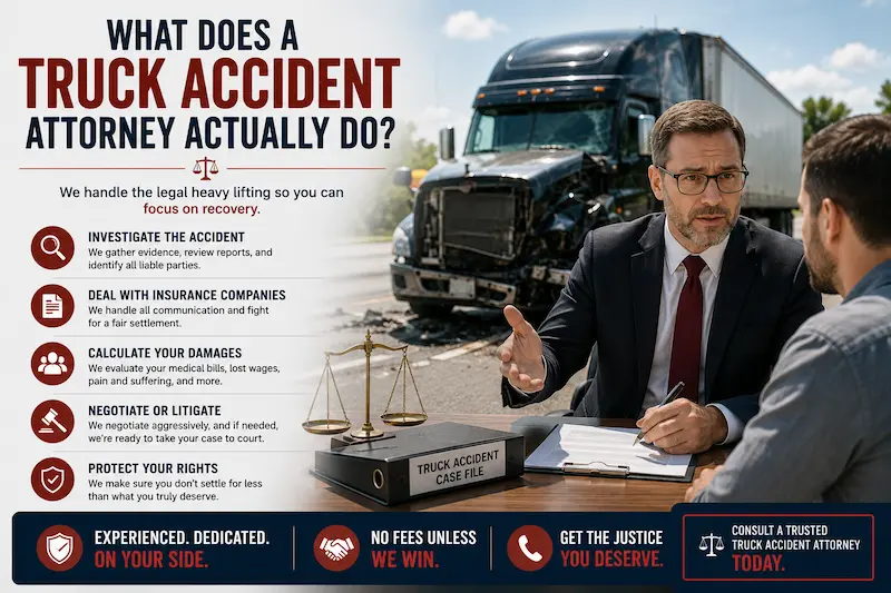 what does a truck accident attorney actually do