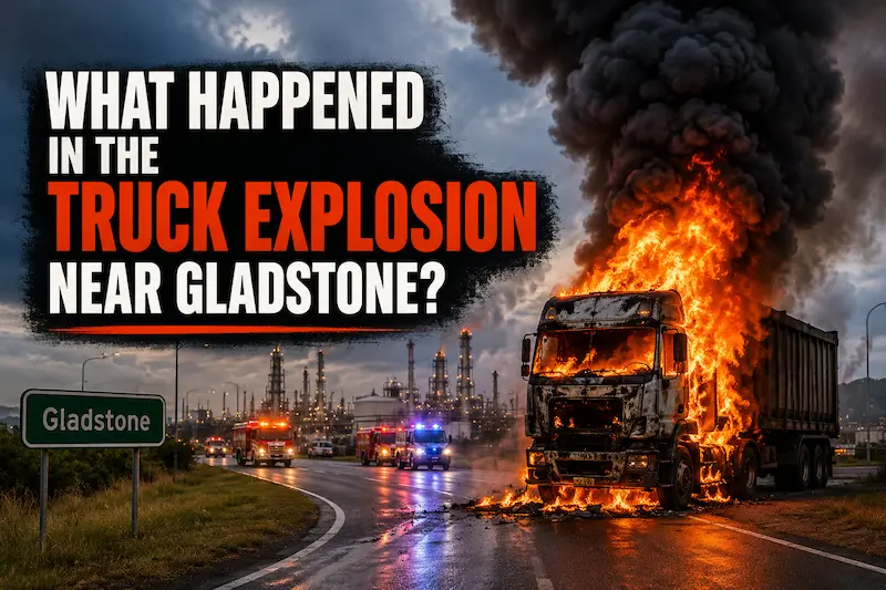 what happened in the truck explosion near gladstone