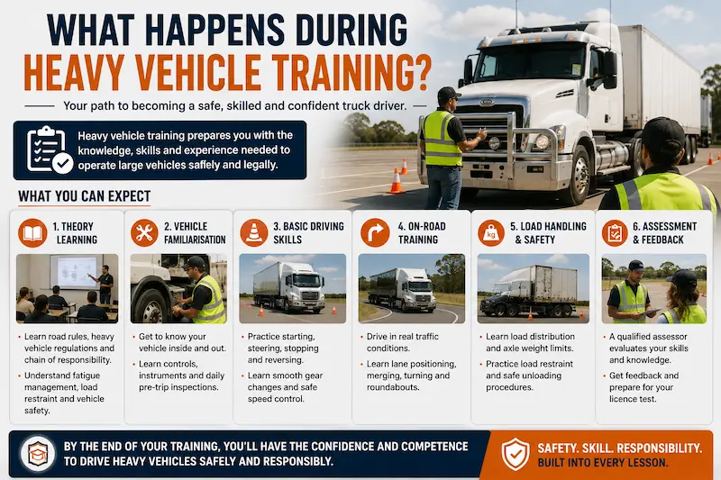 what happens during heavy vehicle training