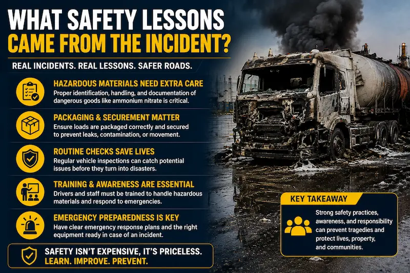 what safety lessons came from the incident