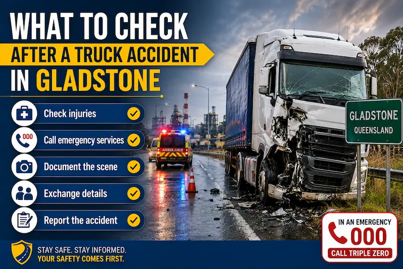 what to check after a truck accident in gladstone