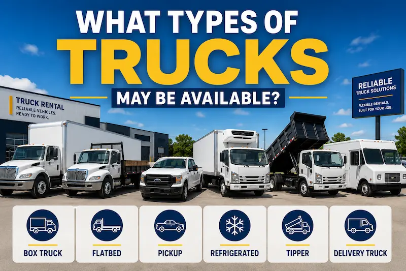 what types of truks may be available