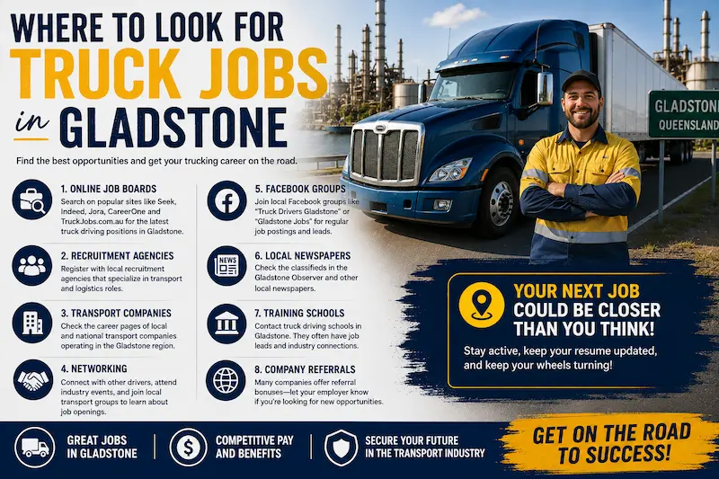 where to look for truck jobs in gladstone